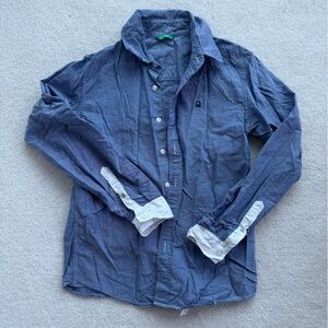 United Colors Of Benetton Blue Button-Down Shirt for Kids